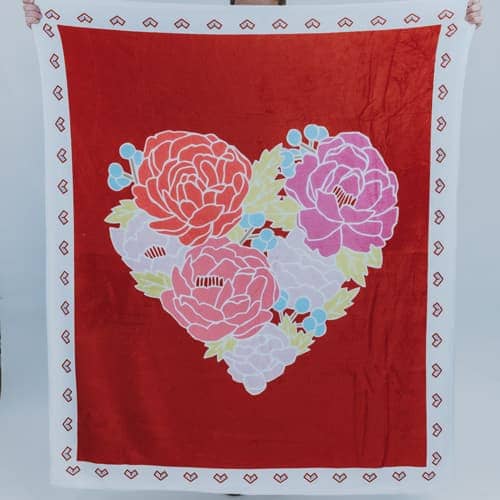 Flower Heart - 50x60 Blanket