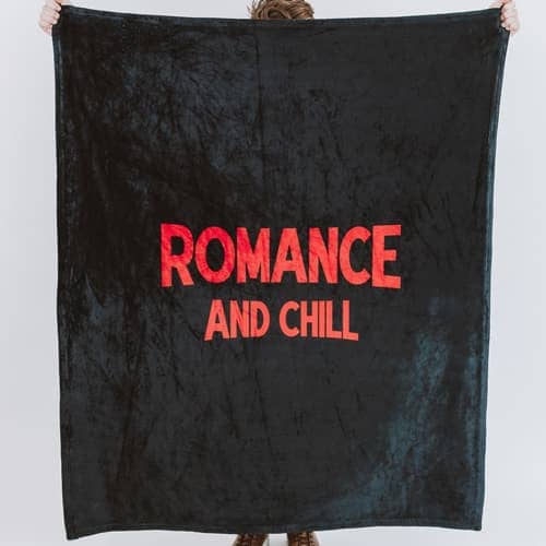 Romance and Chill (Black) - 50x60 Blanket