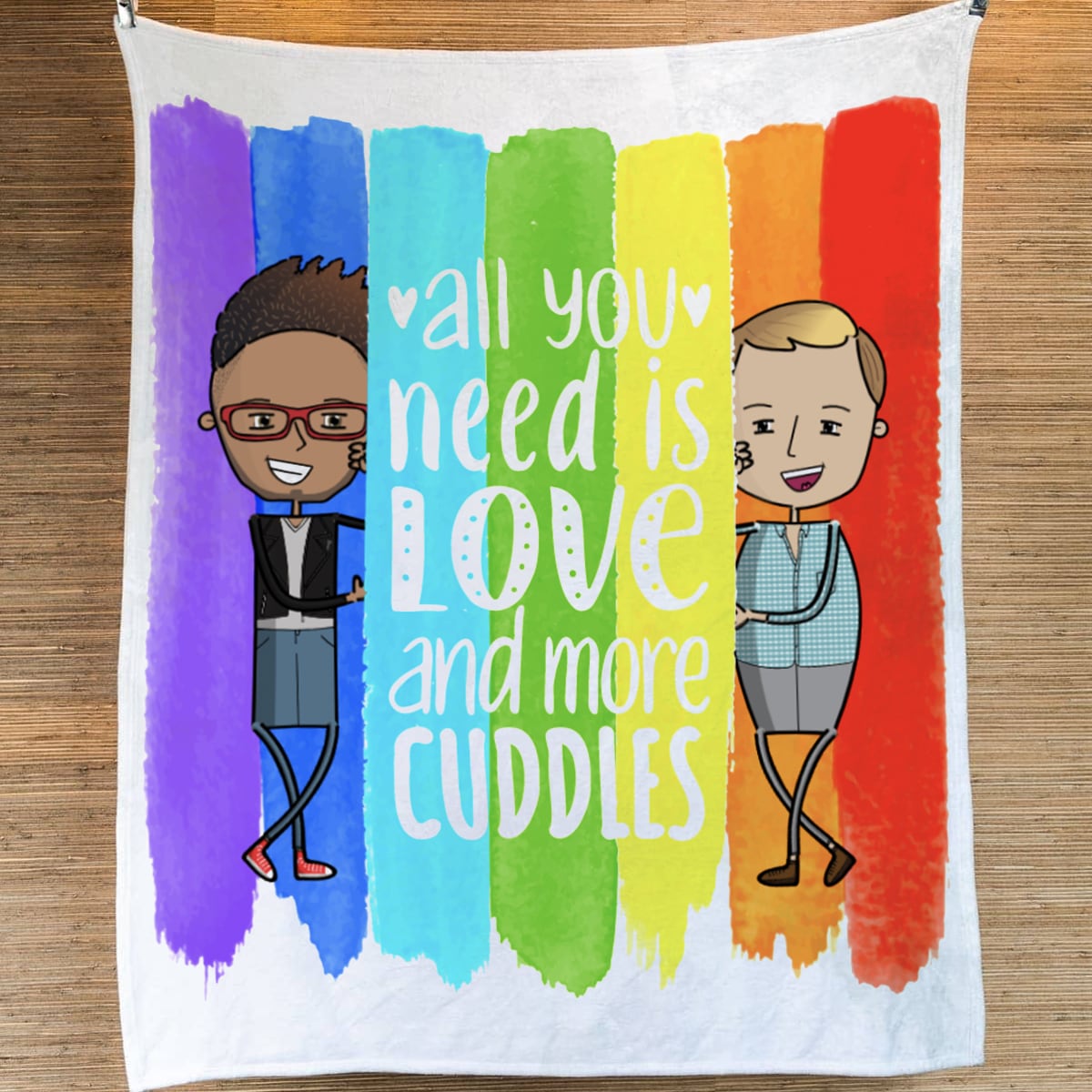 All You Need is Love and More Cuddles - 50x60 Blanket