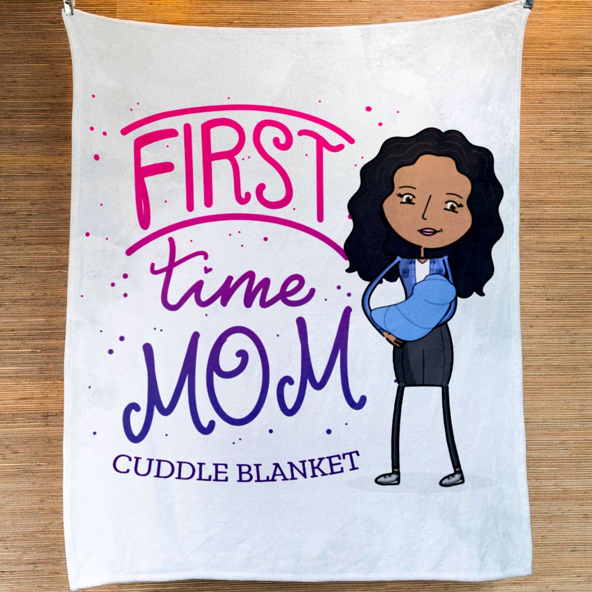 First Time Mom Cuddles - 50x60 Blanket