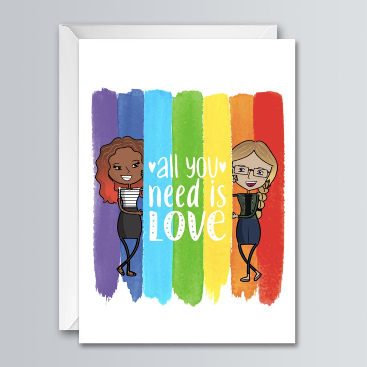 All You Need Is Love and More ME - Greeting Card