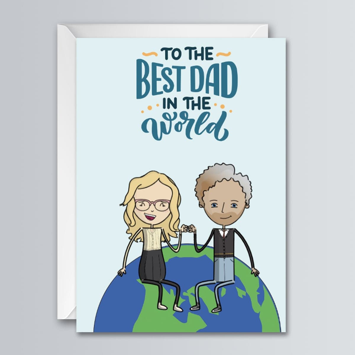 The Best Dad in the World- Greeting Card
