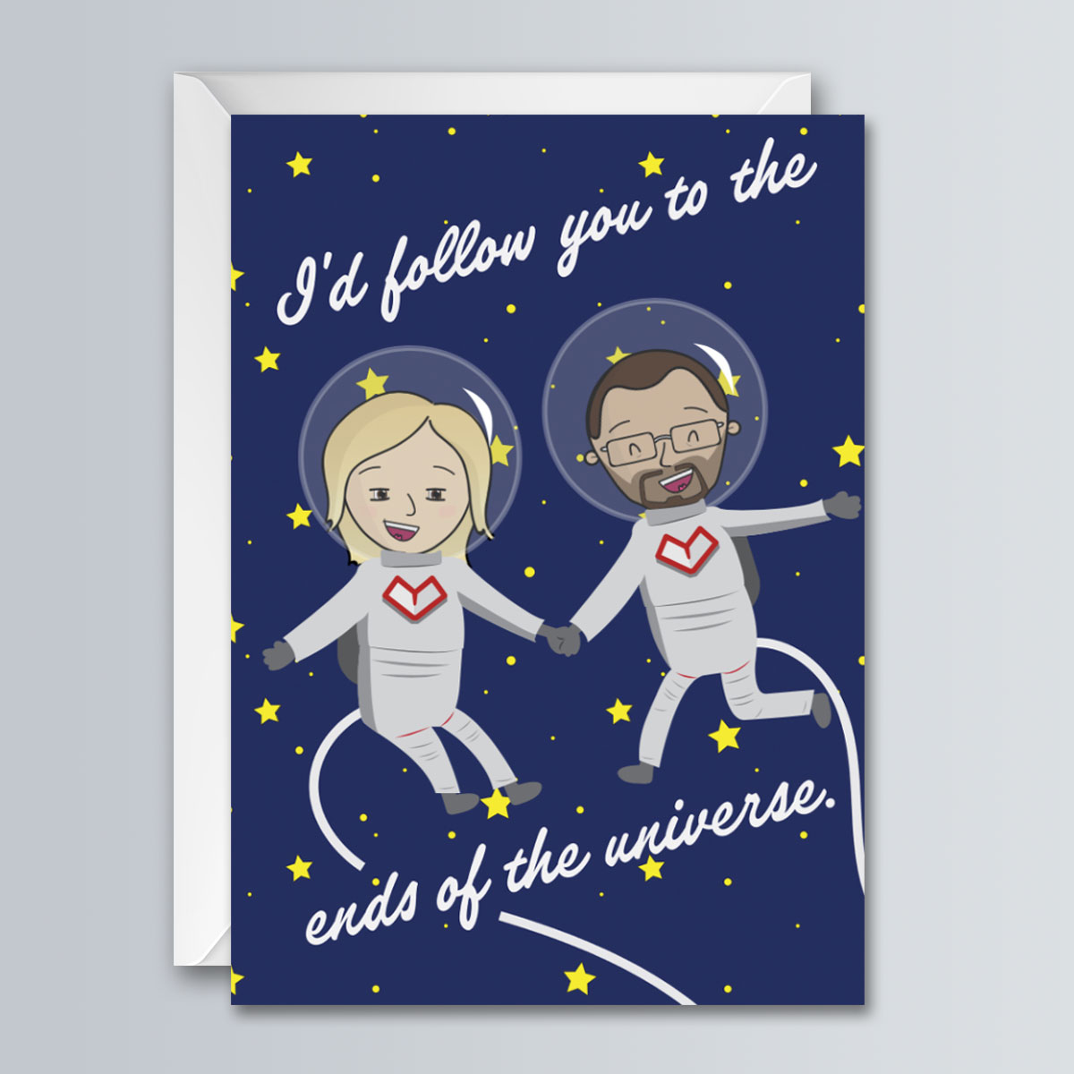 Ends of Universe - Anniversary Greeting Card