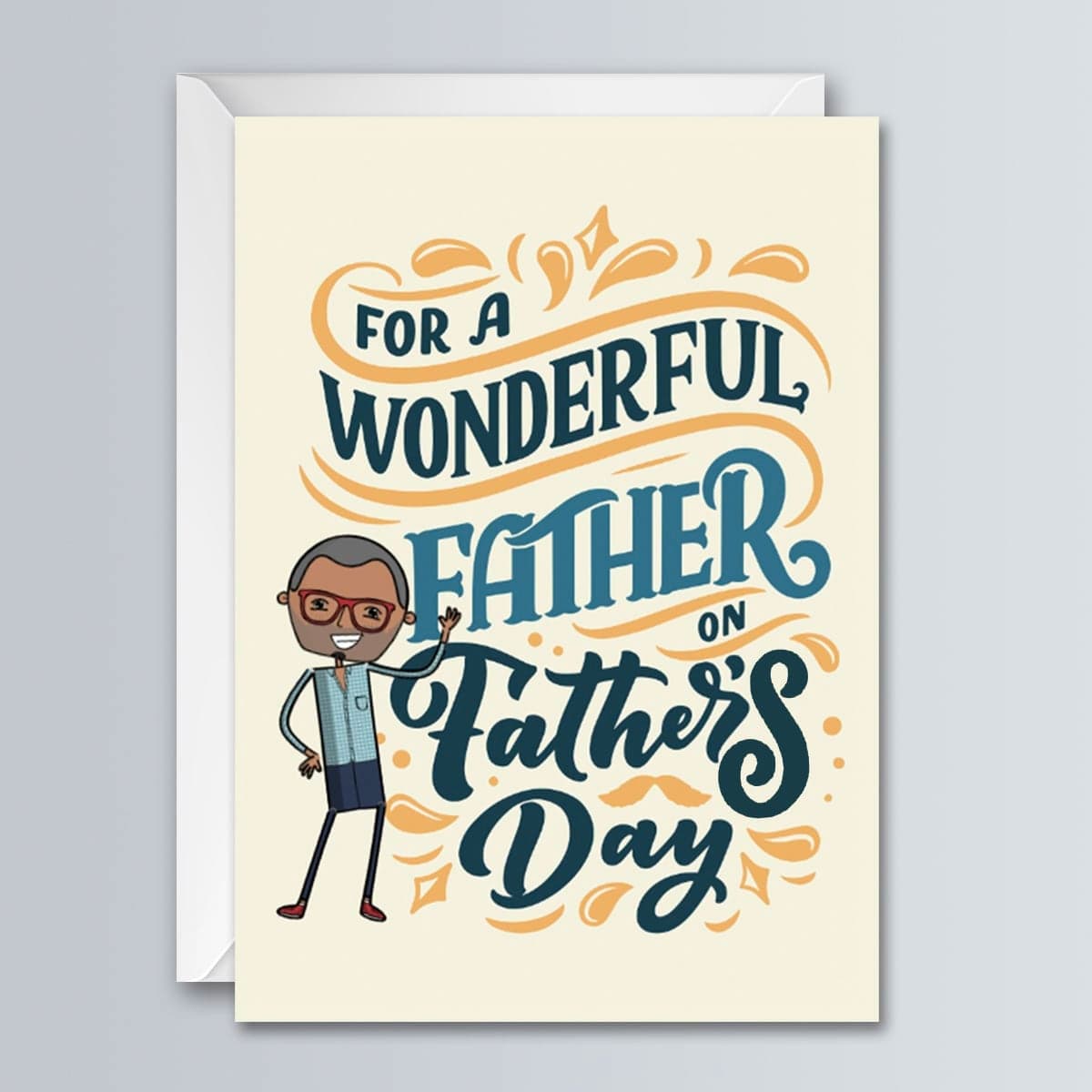 Wonderful Father on Father's Day - Greeting Card