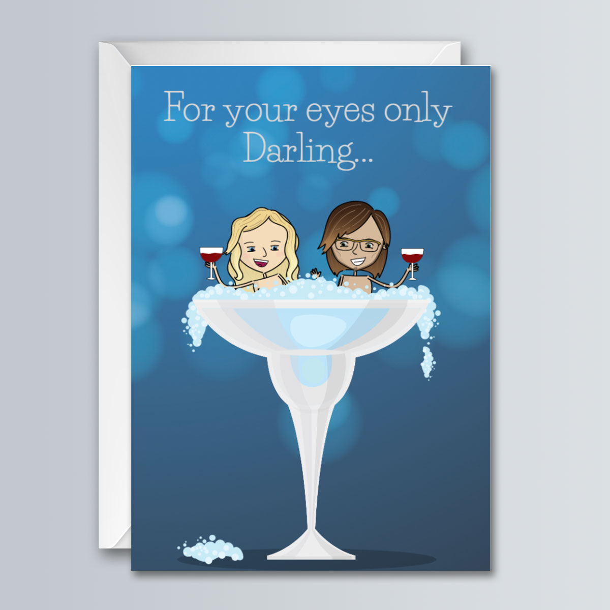 For Your Eyes Only - Anniversary Greeting Card