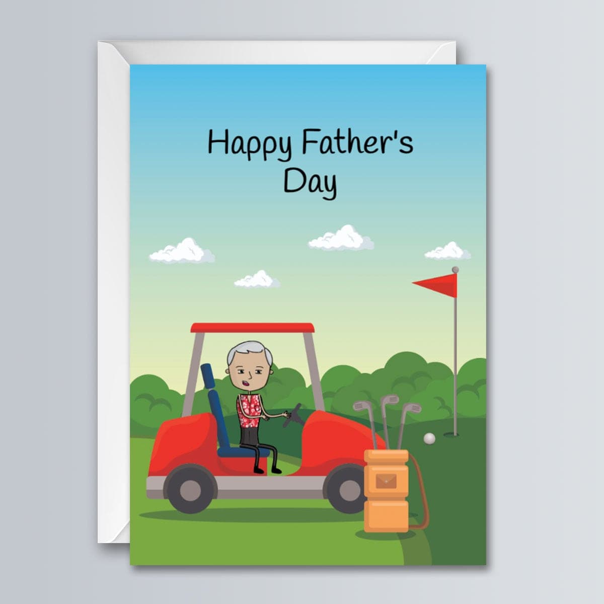 Fathers Day Golf - Greeting Card