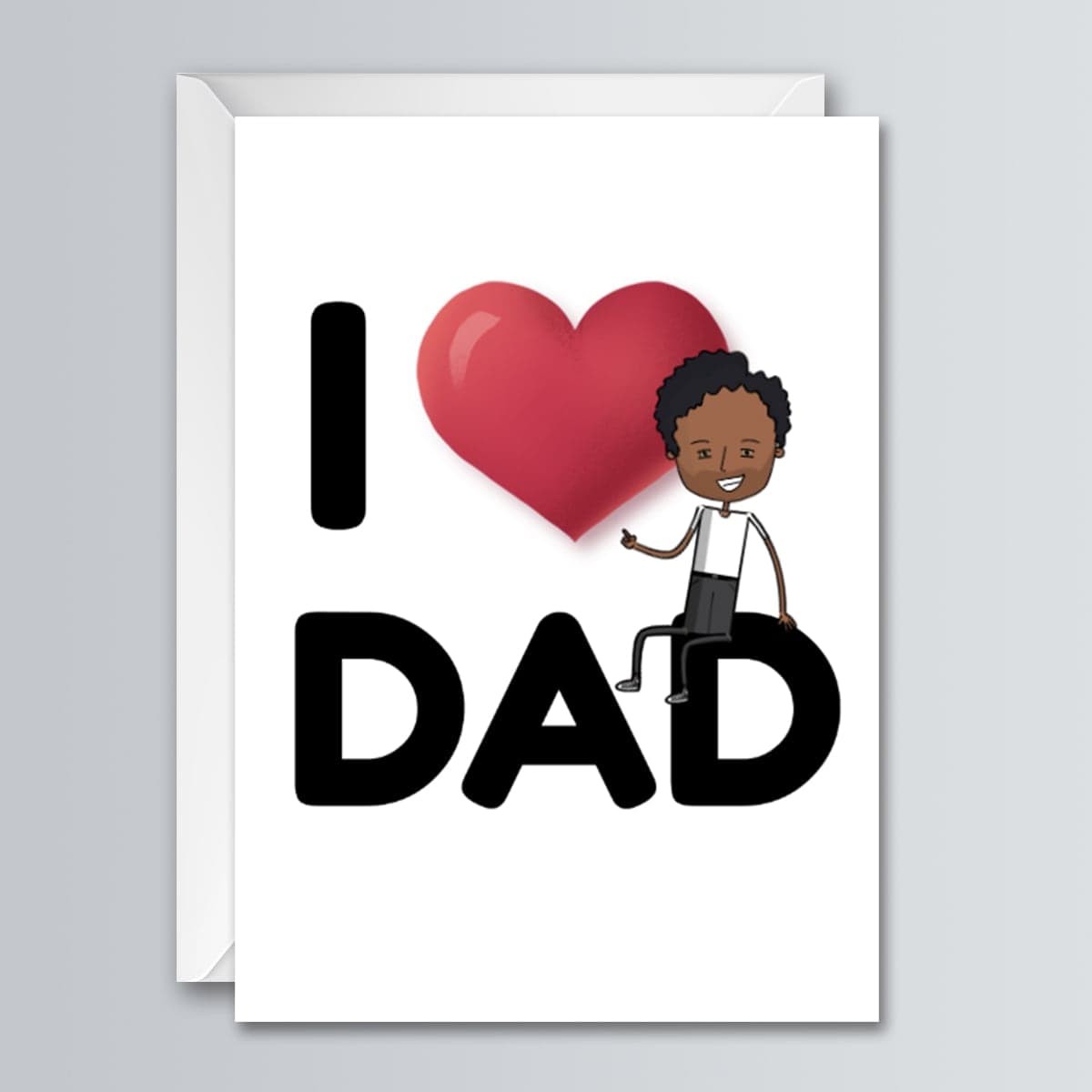 I Heart Dad - Greeting Card