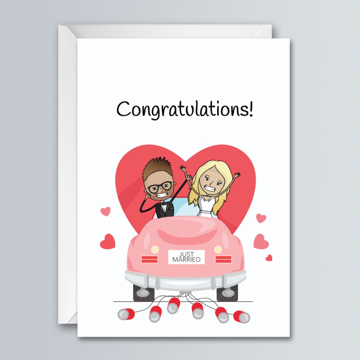 Just Married - Greeting Card