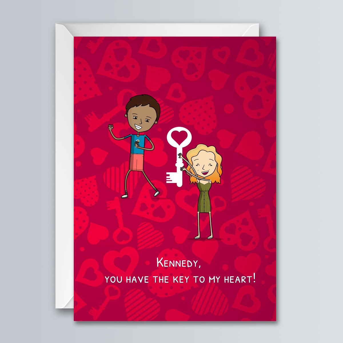 Key to my Heart - Greeting Card