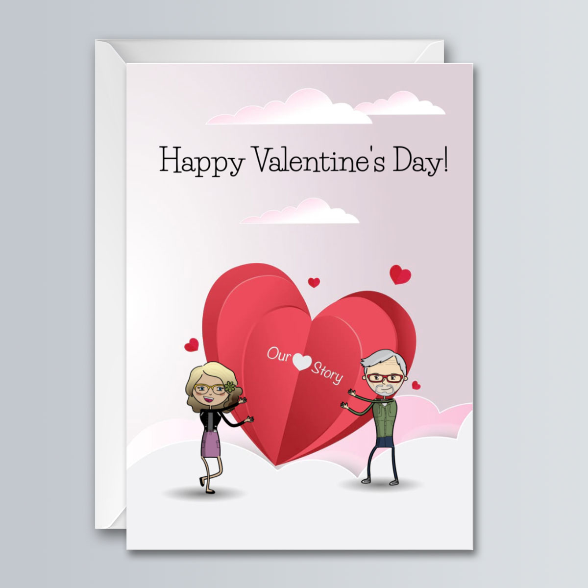 Our Story Heart - Valentine's Day - Greeting Card