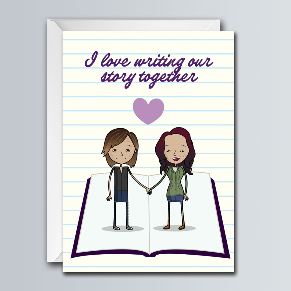 Our Story - Anniversary Greeting Card