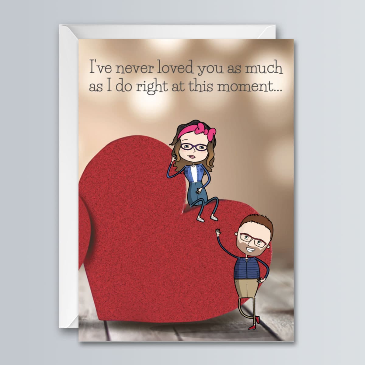 Red Hearts - Valentine's Day Greeting Card