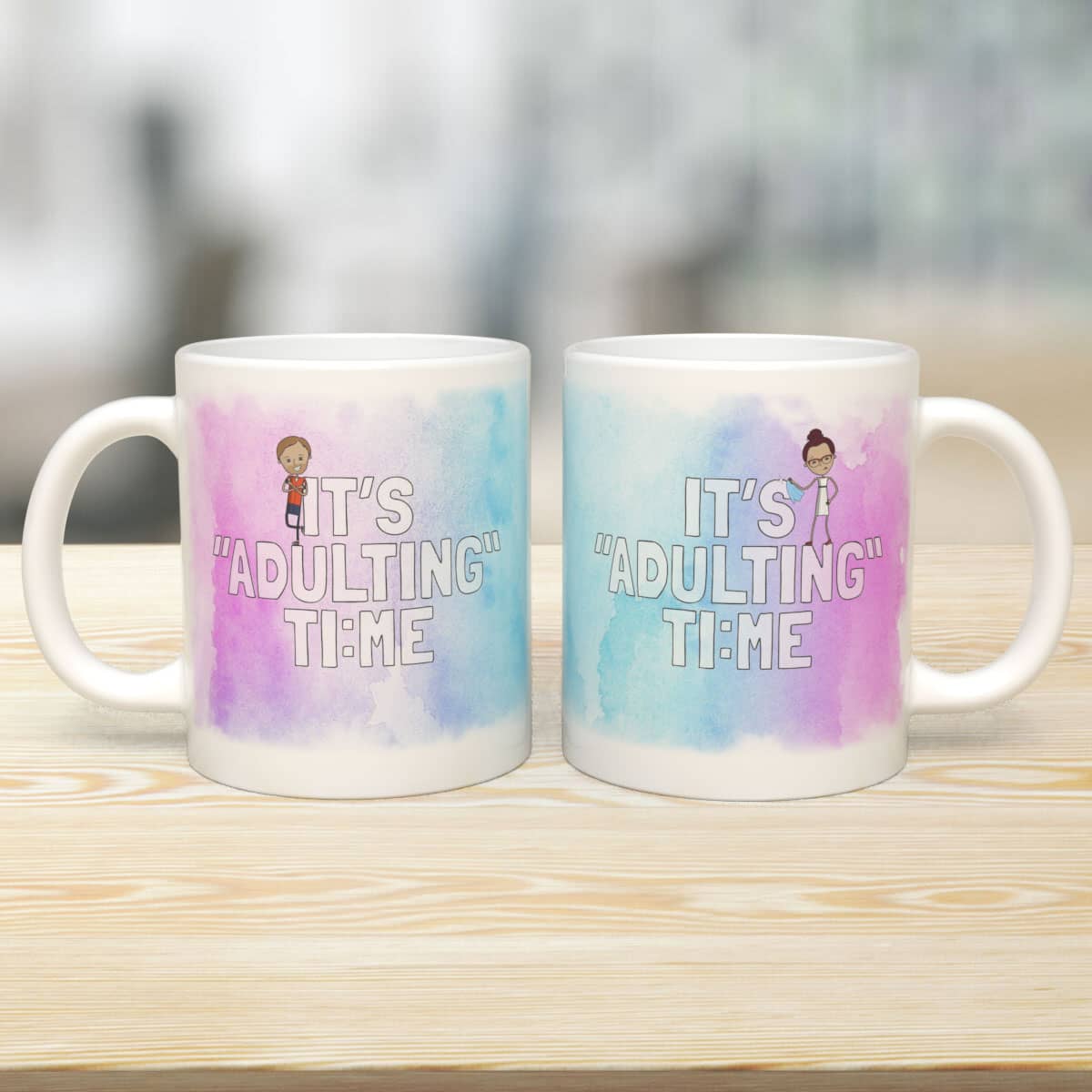 It's Adulting Time - Set of 2 Mugs