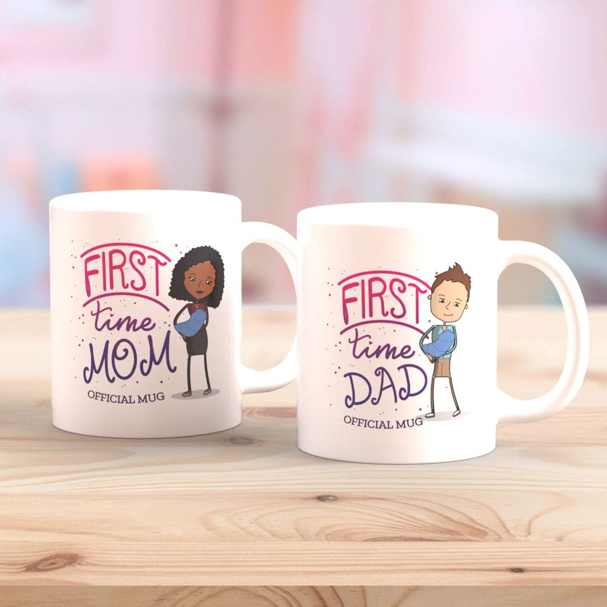 First Time Mom - Set of 2 Mugs