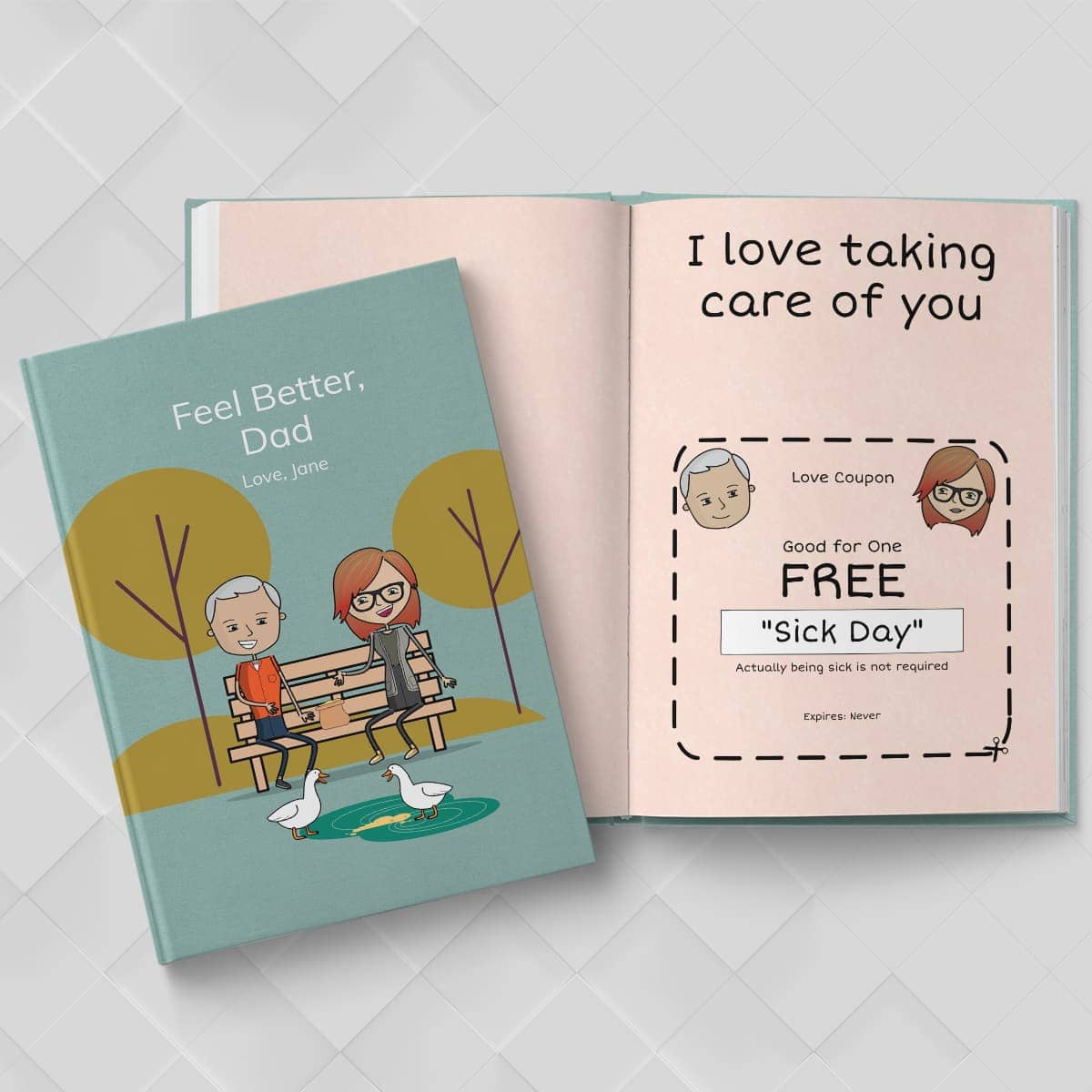 Personalized Get Well Love Book