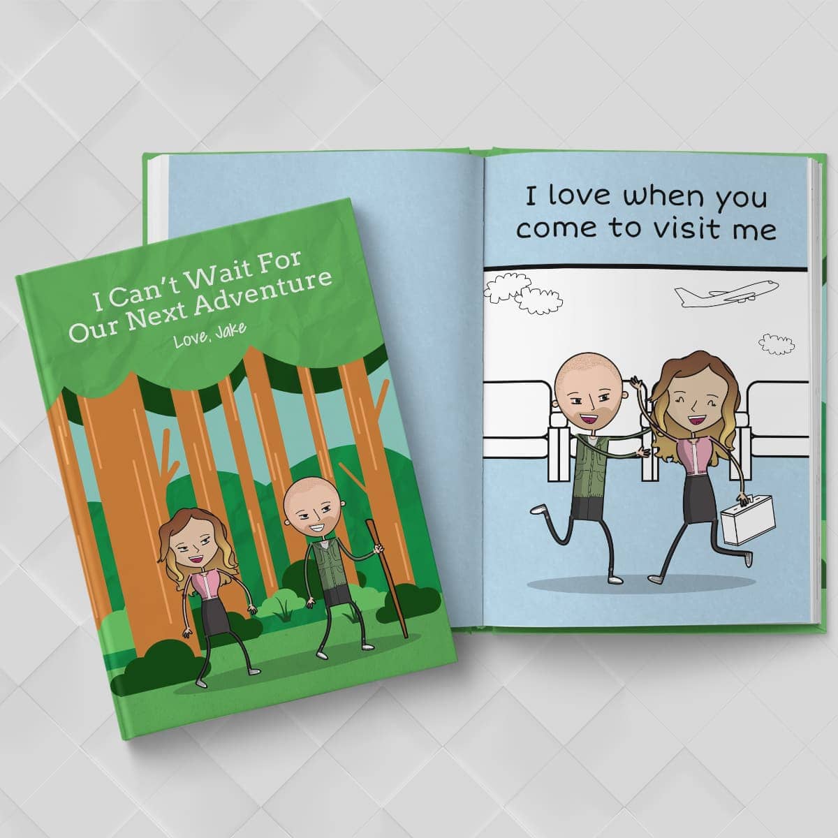 Personalized Long Distance Relationship Love Book