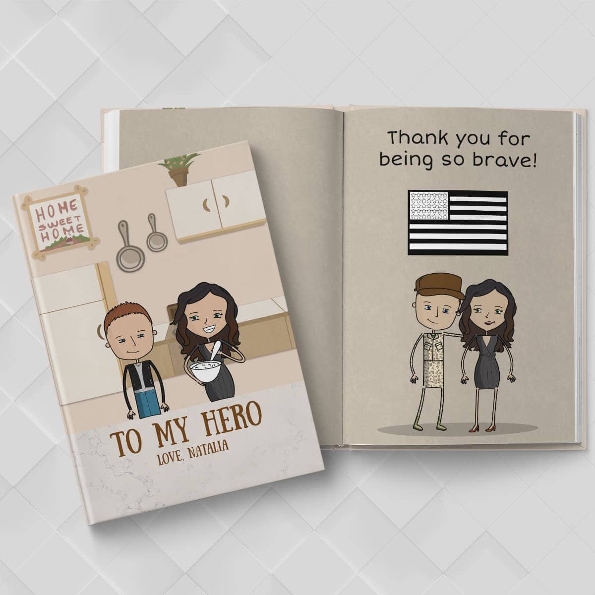 Personalized Military Love Book