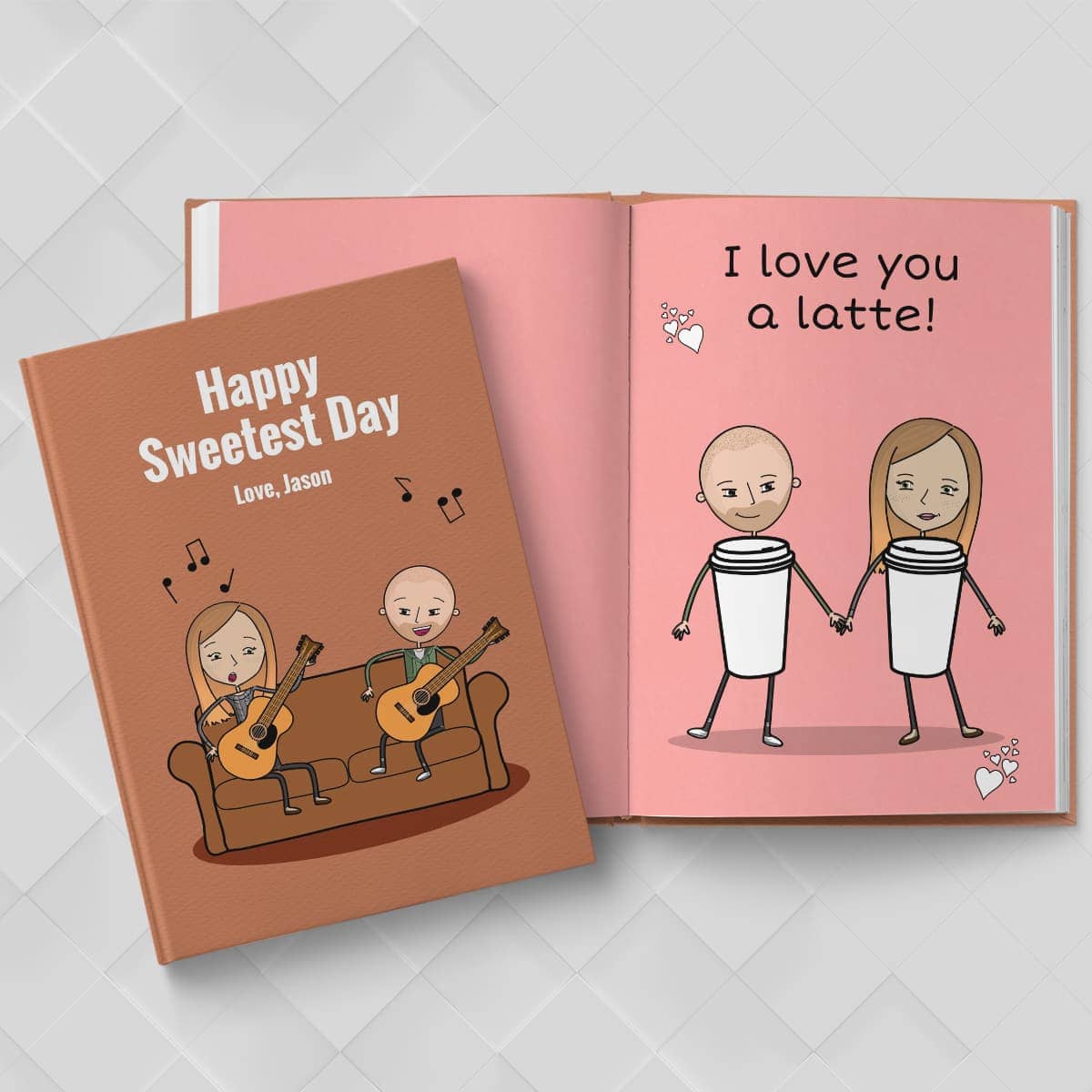 Personalized Sweetest Day Love Book